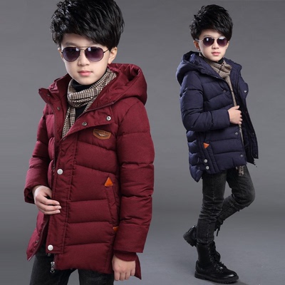 童装冬季新款儿童棉袄中大童男童棉衣男孩中长款棉服加厚保暖外套