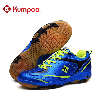 正品薰风KUMPOO专业羽毛球运动鞋蓝色特价包邮送鞋袋KH-41