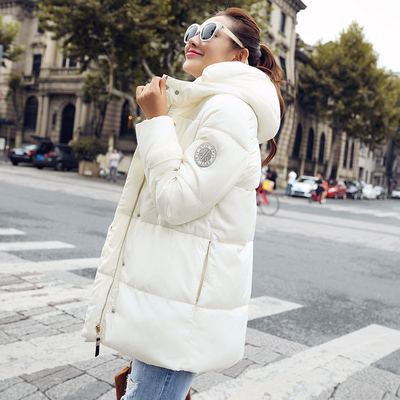 2015冬装新款韩版中长款羽绒棉服女修身大码外套学生风棉袄外套潮