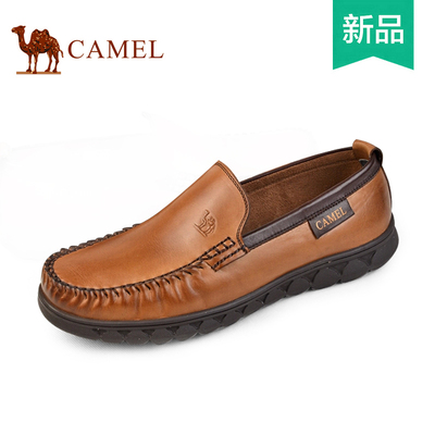 camel骆驼男鞋 正品2015春季新款真皮休闲鞋子男士皮鞋 A2155145A