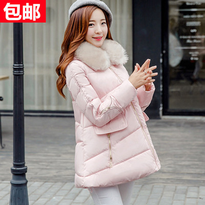 2015孕妇装冬装外套韩版大码孕妇羽绒服中长款女加厚冬季孕妇棉衣