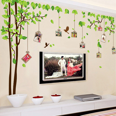 照片墙贴纸 客厅电视背景墙卧室餐厅装饰创意相框壁贴儿童记忆树