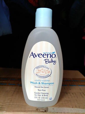 美国代购Aveeno Baby艾维诺婴儿燕麦无泪洗发水沐浴液2合1 包邮