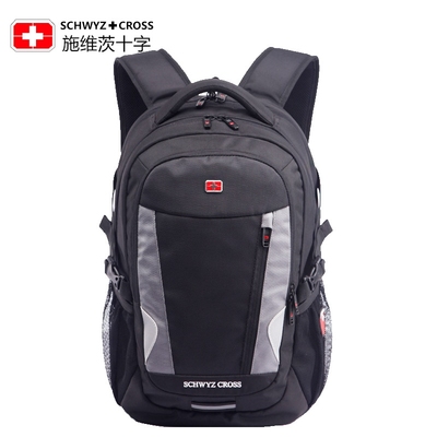 施维茨十字 瑞士军刀双肩包男 男女中学生书包 男士背包旅行包