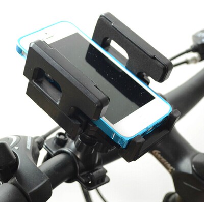 自行车山地车死飞摩托手机架GPS导航夹手机支架360度通用装备配件
