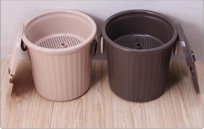 家欣茶渣桶 茶叶垃圾桶 加厚塑料排水桶 茶艺专用配套 高级塑料