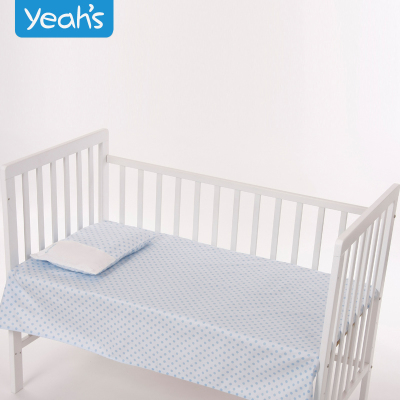 雅氏纯棉婴儿床单宝宝被单蓝色粉色0-3岁新生儿床品140*90cm