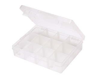 GJH-022钓鱼工具盒多功能配件盒铅坠盒鱼钩盒 透明塑料收纳整理盒