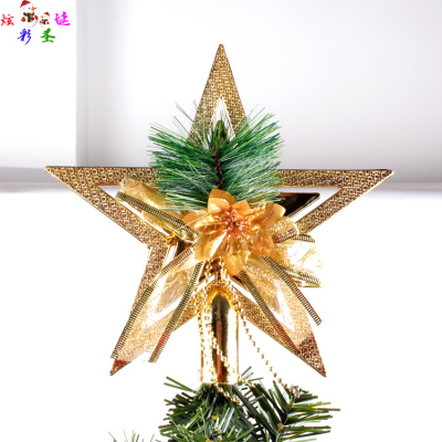 圣诞节装饰品树顶星圣诞五角星星立体树顶星大号1.5米1.8米圣诞树