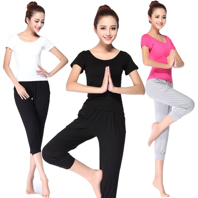 新款瑜伽服套装韩国运动特价哈伦裤热卖春夏季女舞蹈服练功健身服