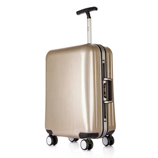 镁铝合金框拉杆箱时尚拉丝纹万向轮商务旅行箱男女行李箱托运箱子