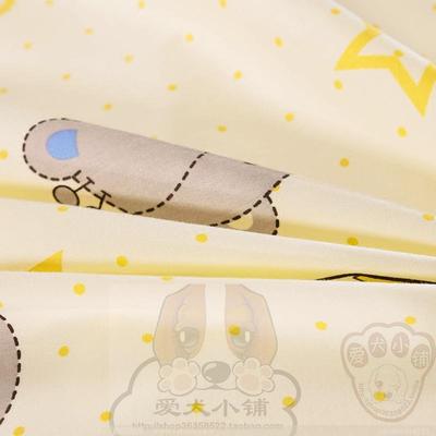 婴儿童纯棉卡通被套床单定做幼儿园宝宝被套面料被罩无荧光剂布料