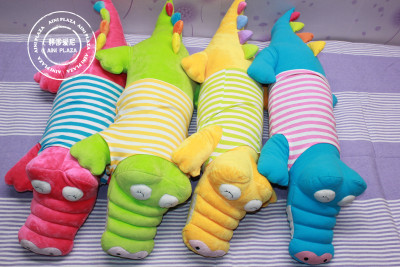 出口韩国正品卡通鳄鱼毛绒布艺类玩具公仔靠垫抱枕头生日礼物女