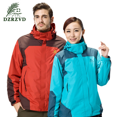 西藏必备户外正品冲锋衣男女两件套三合一防水透气春季情侣登山服