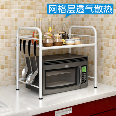 简易碗架 厨房置物架微波炉架子层架多功能厨房收纳架桌上架