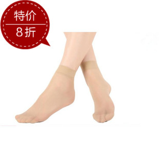 厂家批发直销女式短袜性感水晶丝夏季超薄丝袜超弹力袜超值十双装