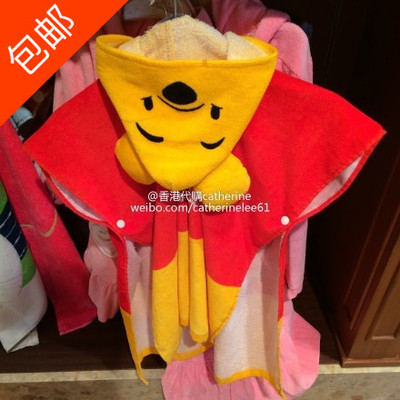 香港迪士尼樂園代購 小熊維尼 兒童 浴袍 浴巾 浴衣 睡袍