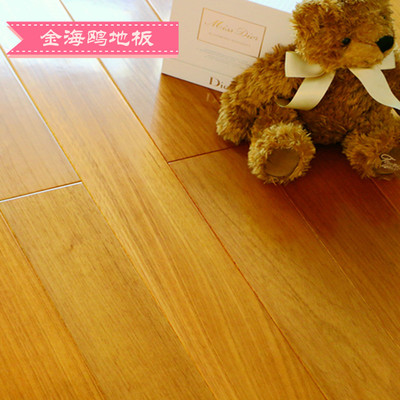 厂家直销 纤皮玉蕊本色 平面木地板大气自然 亮光全实木地板 特价