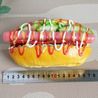 仿真热狗面包吐司模具 食品食物模型支持定做订制 快餐假菜道具