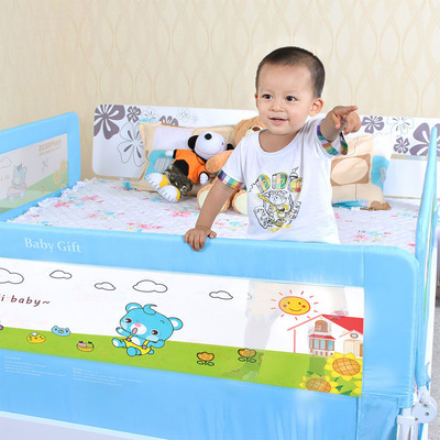 新一代婴儿童床护栏床围栏可折叠收婴儿防护栏床挡板床栏1.5/1.8