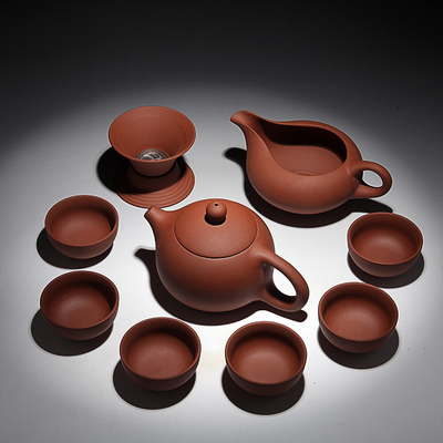 宜兴紫砂茶壶功夫茶具套装特价小茶道茶杯铁观音茶艺整套盖碗家用