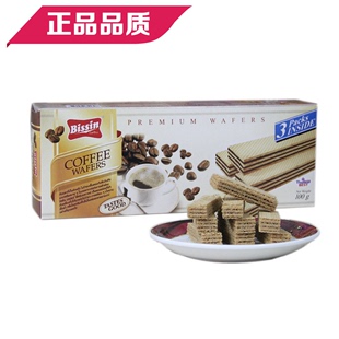 泰国原装进口零食品贝斯娜咖啡味威化饼干100g果味饼干6种口味