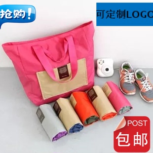 手提旅行包衣物整理收纳袋便携折叠购物袋装衣服的袋子行李拉杆包