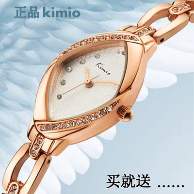 金米欧天使之眼 时尚韩版女表 潮 防水手链时装方菱形石英手表
