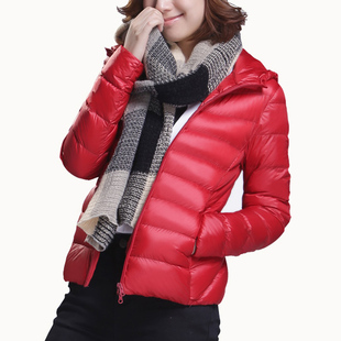 2015冬季新款韩版女士羽绒棉服女 短款轻型连帽修身保暖棉衣外套