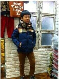 韩国冬季新款羽绒服男童装加厚外套英伦中长款中小童装羽绒服外套