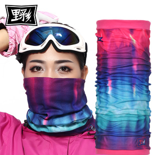 野彩2016新款冬季骑行滑雪帽子面罩头巾护脸防风防寒保暖男女头巾