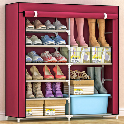 亚思特 鞋柜简易鞋柜防尘自由组装鞋橱储物柜特价包邮
