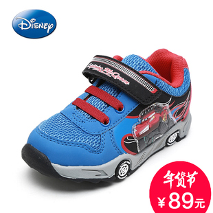 Disney/迪士尼春秋新品透气网状儿童童鞋 卡通造型男鞋1115424500