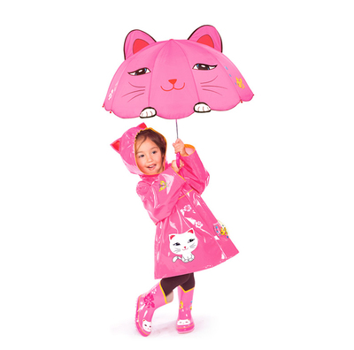 美国Kidorable  卡通幸运猫儿童可爱雨伞六一生日礼物 两用雨伞