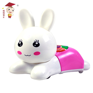 触摸感应万向灯光儿童早教兔子故事机婴儿MP3宝宝音乐益智玩具