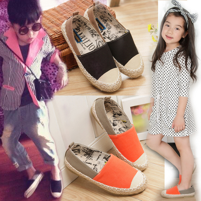 2015新款童鞋女童帆布鞋韩版男童板鞋休闲儿童大童小童宝宝布鞋潮