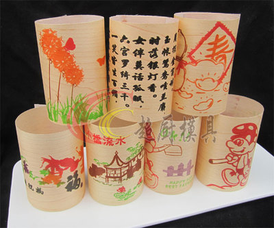 越南木餐纸20张装 立体果酱画转印模具创意盘饰工具意境菜肴盛器