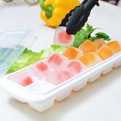 日本原装进口冰格 制冰盒冰块模具球状冰格带盖制冰盒创意大冰盒