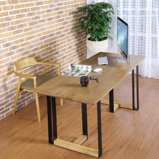 简约现代实木创意办公桌台式家用电脑桌椅写字台单人书桌子定制桌