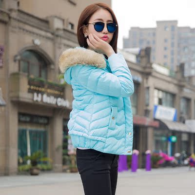2015韩版冬季新款直筒保暖棉服甜美长袖修身小棉袄外套短款女装潮