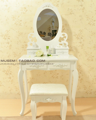 欧式梳妆台简约小户型简约化妆桌现代 韩式迷你组装家具简易卧室