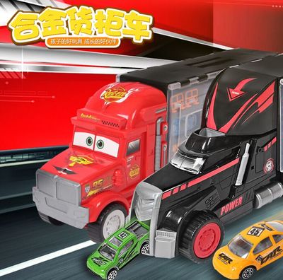 大货车玩具大货柜车运输车超级大卡车 发射大卡车 合金车模