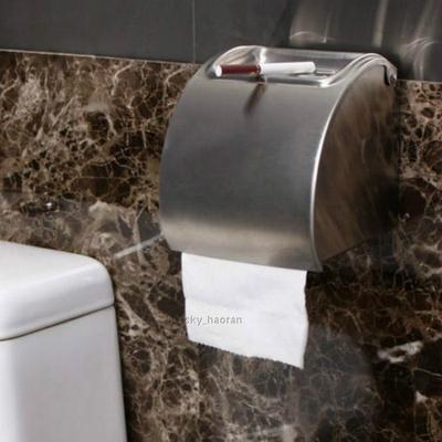 促销卫生间不锈钢壁挂式创意卷筒纸巾架盒密封防水带烟灰缸厕纸盒