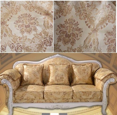ab版欧式色织提花沙发布料批发 餐椅布软包布装饰布面料 布艺加工