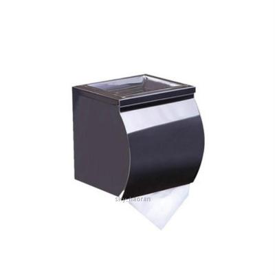 促销酒店不锈钢带烟缸擦手纸盒卷纸盒方形连体烟灰缸卷纸架卷纸筒