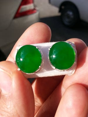 指尖缘翡翠珠宝A货玻璃种冰种正阳绿祖母绿 一手货源自产自销批发