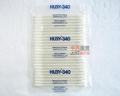日本棉棒HUBY-340净化棉签 粗杆圆头工业棉签CA-002无尘擦拭杆3寸