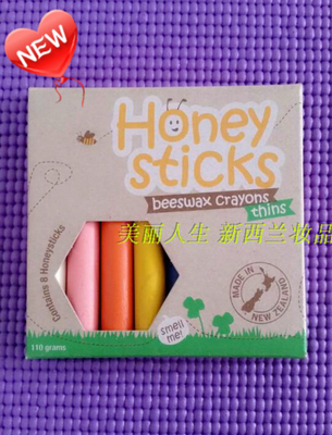 代购现货 新西兰HoneySticks天然蜂蜡 蜂蜜蜡笔