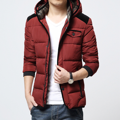 2015时尚羽绒服男款短款修身韩版加厚青春流行青少年青年外套冬装