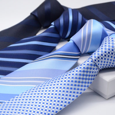 kaidvll新款领带男士正装商务 新郎伴郎结婚7CM礼盒装韩版窄领带